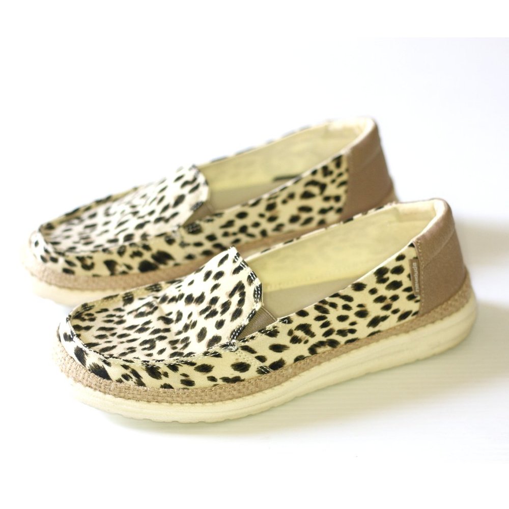 Hey Dude Lena Leopard Lena Shoes Size 8